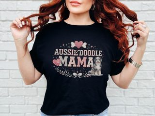 Aussiedoodle Mama Paw Print Heart Bone Crest - photo 2