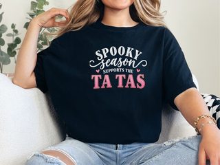 Spooky Season Supports Ta Tas funny shirt - photo 3