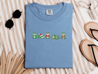 Sir Froggy Christmas Lineup funny shirt - photo 7