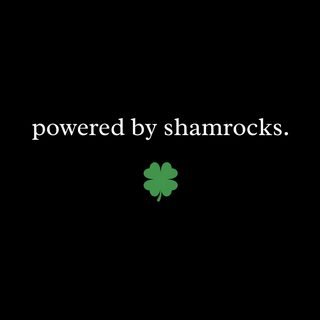 Powered By Shamrocks Funny St. Patrick's Day Irish Pride Graphic Tee