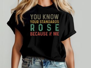 You know,your standards rose because of me funny shirt - photo 5