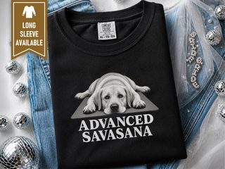 Advanced Savasana Labrador Dog doodle dog shirt - photo 3