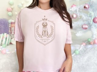 Comfort Colors Labradoodle Royal Crest doodle dog shirt - photo 4