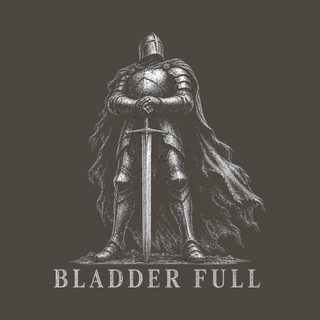 Armored Knight Bladder Full Renaissance Shirt Funny Knight Tee