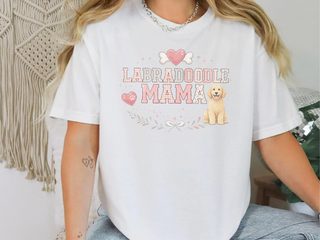Comfort Colors Labradoodle Mama doodle dog shirt - photo 2