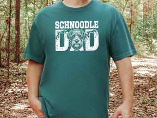 Comfort Colors Schnoodle Dad doodle dog shirt - photo 6