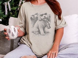 Labradoodle Drinking Beer doodle dog shirt - photo 8