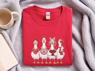 Sweet Goose Valentine Party funny shirt - photo 5