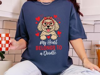 My Heart Belongs To A Doodle doodle dog shirt - photo 8