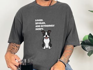 Derpy Boston Terrier doodle dog shirt - photo 3