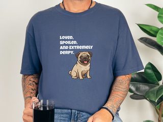 Derpy Fawn Pug doodle dog shirt - photo 8
