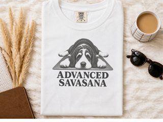 Bernedoodle Advanced Savasana Yoga doodle dog shirt - photo 1
