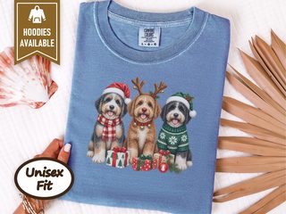 Festive Aussiedoodle Trio doodle dog shirt - photo 7