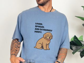 Derpy Golden Retriever doodle dog shirt - photo 6