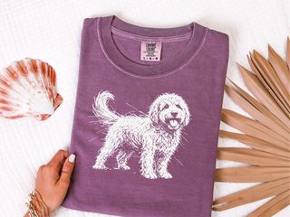 Comfort Colors Golden Doodle Sketch doodle dog shirt - photo 5