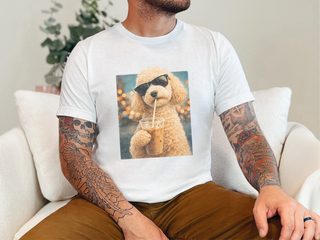 Maltipoo Iced Coffee Cool Dog doodle dog shirt - photo 3