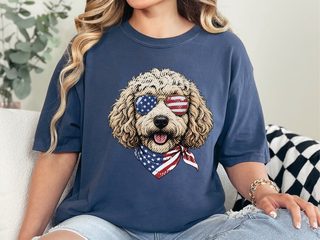Patriotic Maltipoo Usa Flag doodle dog shirt - photo 8