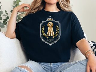 Comfort Colors Cockapoo Royal Crest doodle dog shirt - photo 2