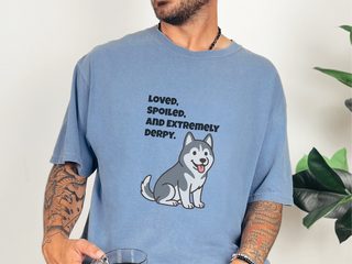 Derpy Husky doodle dog shirt - photo 6