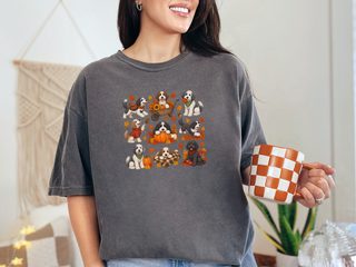 Autumn Sheepadoodle Fall Activities doodle dog shirt - photo 7