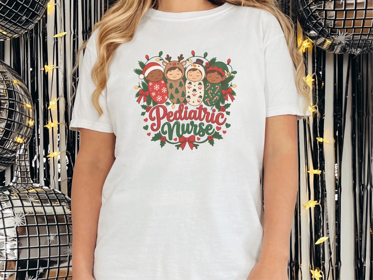 Pediatric Nurse Christmas Babies Peds Shirt Nurse Christmas Gift