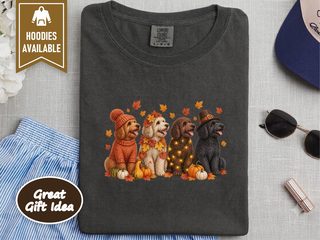 Autumn Holiday Labradoodle Row doodle dog shirt - photo 3