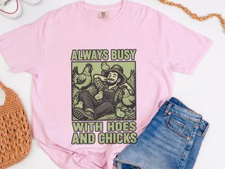 Farmer With Hoes And Chicks funny shirt - photo 5