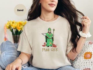 Piss off St. Patrick Kicking Out Snakes funny shirt - photo 3