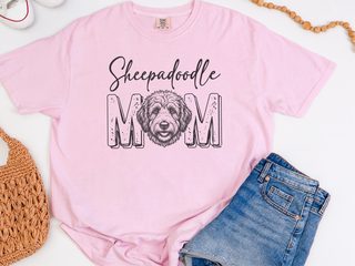 Comfort Colors Sheepadoodle Mom doodle dog shirt - photo 4