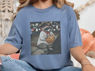 Raccoon Pirate Halloween Candy Bucket funny shirt - photo 7
