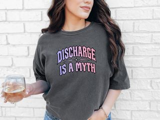 Discharge Is A Myth Gothic Text funny shirt - photo 6