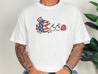 Patriotic Arcade Hero Chasing Lit Bombs funny shirt - photo 1