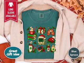 Festive Medical Holiday Icons funny shirt - photo 8