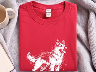 German Shepherd Sketch funny shirt - photo 3