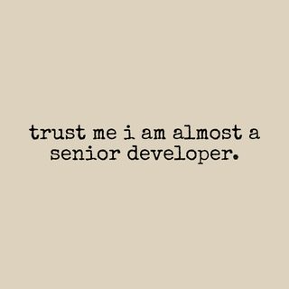 Trust Me I'm Almost Senior Developer - Programmer Humor Shirt