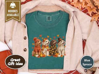 Maltipoo Fall Harvest Lineup doodle dog shirt - photo 7