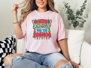 Festive Eggnog Christmas Typography funny shirt - photo 3