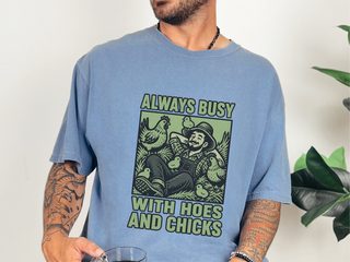 Farmer With Hoes And Chicks funny shirt - photo 6