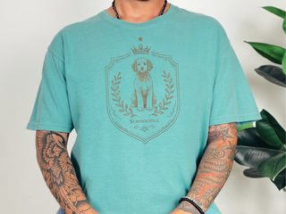 Comfort Colors Schnoodle royal Crest doodle dog shirt - photo 8