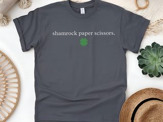 Shamrock Paper Scissors funny shirt - photo 5