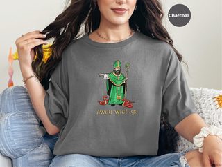 Away with ye St. Patrick Kicking Out Snakes funny shirt - photo 3