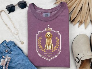 Comfort Colors Cockapoo Royal Crest doodle dog shirt - photo 5