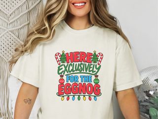 Festive Eggnog Christmas Typography funny shirt - photo 7