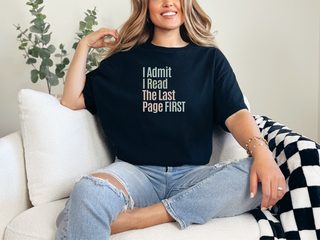 I Admit I Read The Last Page First funny shirt - photo 2