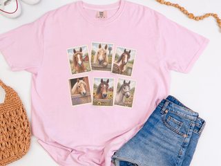Vintage Horse Postage Stamp Collage funny shirt - photo 5