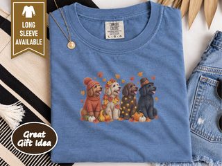 Autumn Holiday Labradoodle Row doodle dog shirt - photo 5