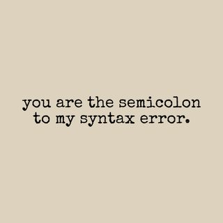 Semicolon Syntax Error Programmer Love T-Shirt for Nerdy Couples