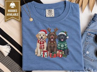 Three Labrador Christmas Dogs doodle dog shirt - photo 7