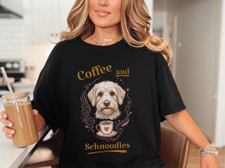 Coffee And Schnoodles doodle dog shirt - photo 1