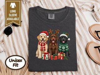 Three Labrador Christmas Dogs doodle dog shirt - photo 4